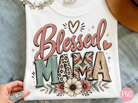 Download Western Blessed Mama Aztec PNG Shirt - Blessed Collection