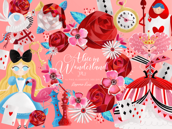 Download Queen of Hearts Clipart, Wonderland PNG - Hearts clipart Collection